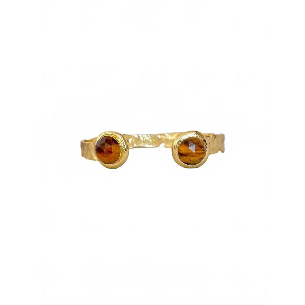 NEW EASTON ELLE women's misty gem cuff bracelet in tigers eye